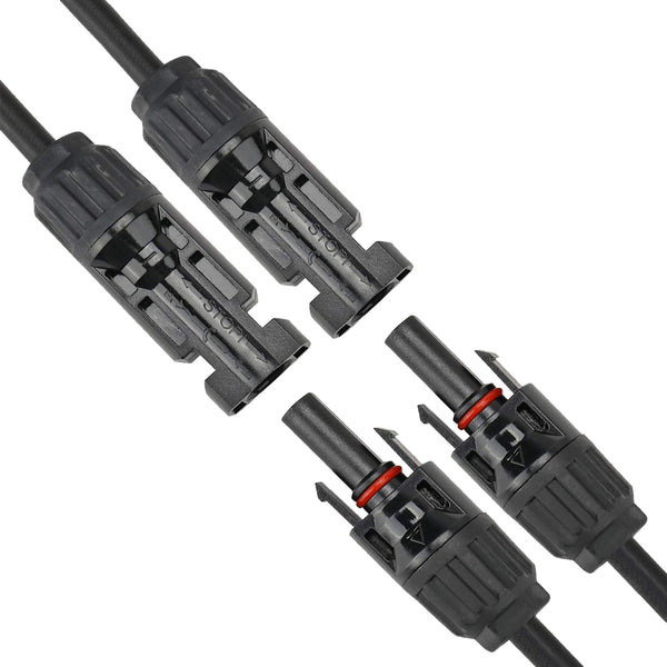 Conector MC4, cable solar, divisor en Y, cable de módulo solar, enchufe y toma, panel solar FMM, conector de derivación en Y fotovoltaico, 1 par